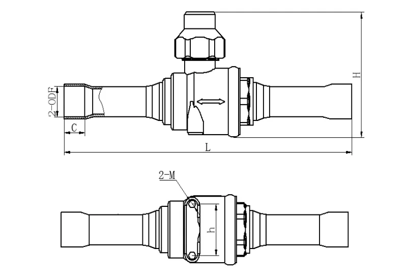 Dimension of Ball Valve LFBV Dimension of Ball Valve LFBV